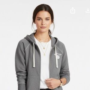 Roots Salt & Pepper  Zip Up Hoodie Whistler Logo  Canada